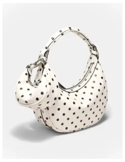Mimco Luna Mini Bag Charm in Dot Print