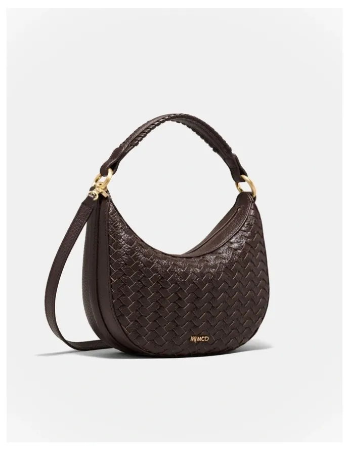 Mimco Luna Mini Crescent Bag in Cocoa