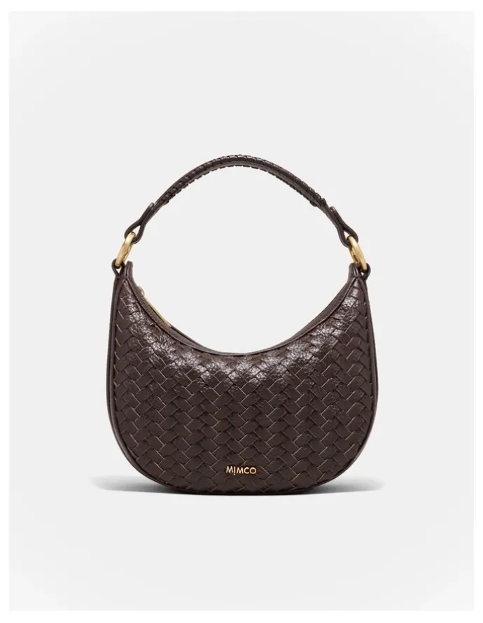 Mimco Luna Mini Crescent Bag in Cocoa
