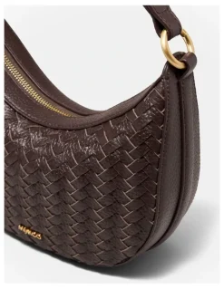 Mimco Luna Mini Crescent Bag in Cocoa