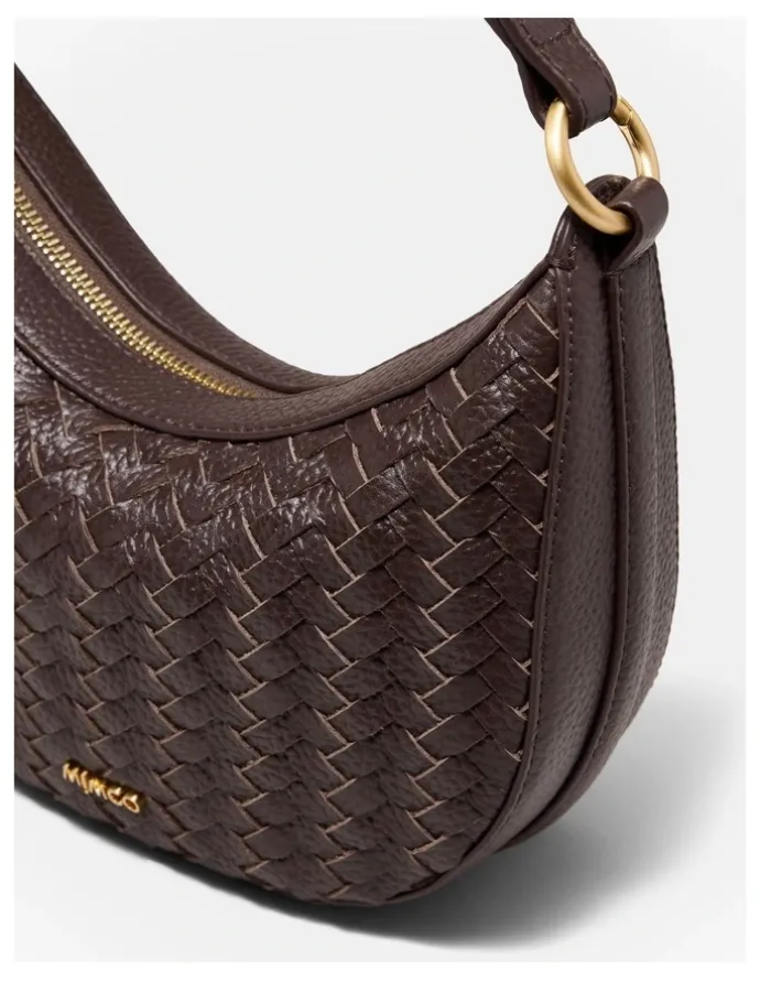 Mimco Luna Mini Crescent Bag in Cocoa