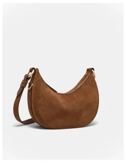 Mimco Luna Mini Crescent Bag in Walnut