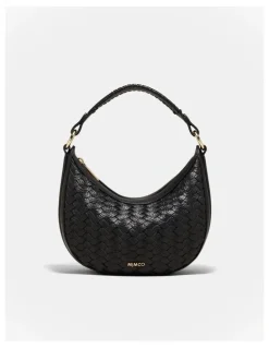 Mimco Luna Mini Crescent Bag in Black