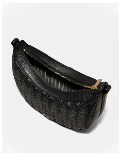 Mimco Luna Mini Crescent Bag in Black