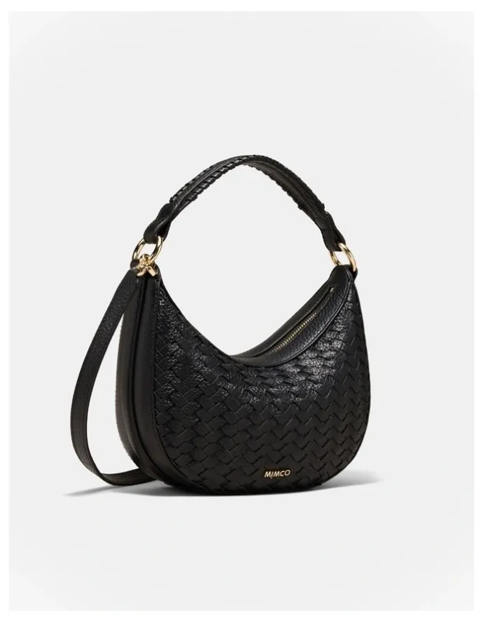 Mimco Luna Mini Crescent Bag in Black