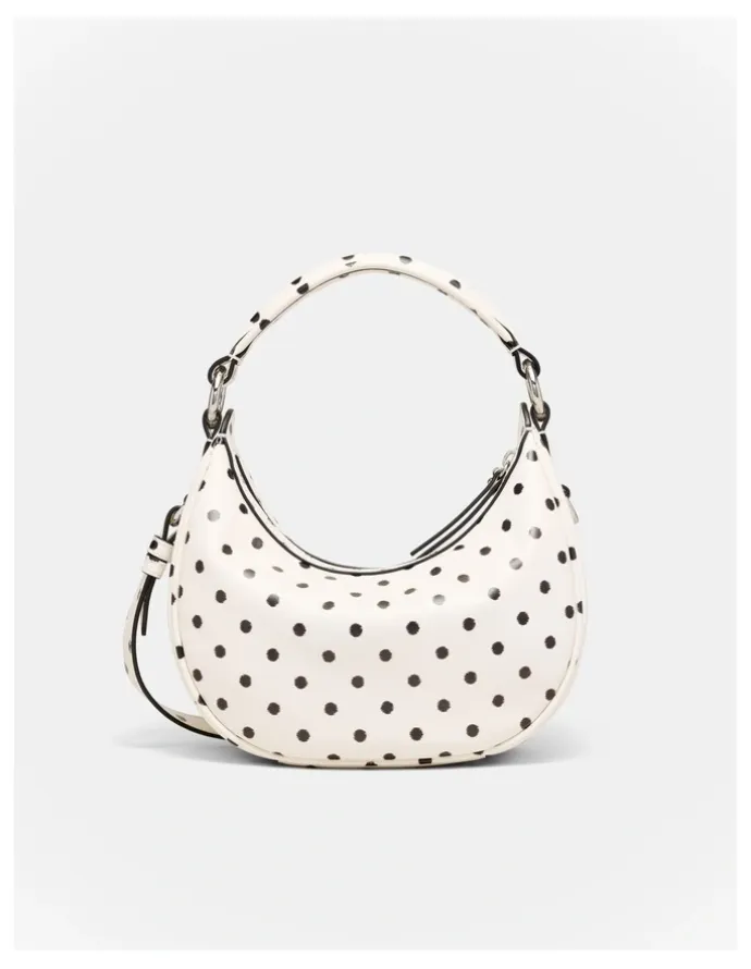 Mimco Luna Mini Crescent Bag in Dot Print