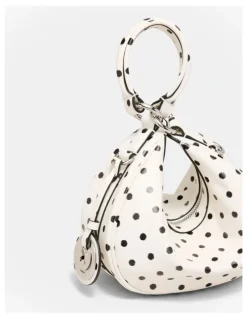 Mimco Luna Mini Crescent Bag in Dot Print