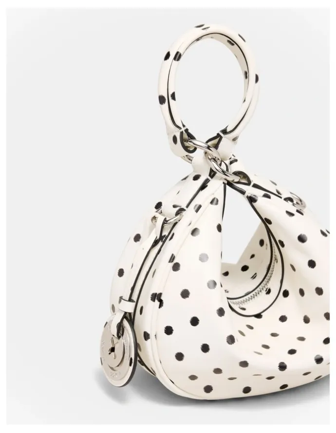 Mimco Luna Mini Crescent Bag in Dot Print