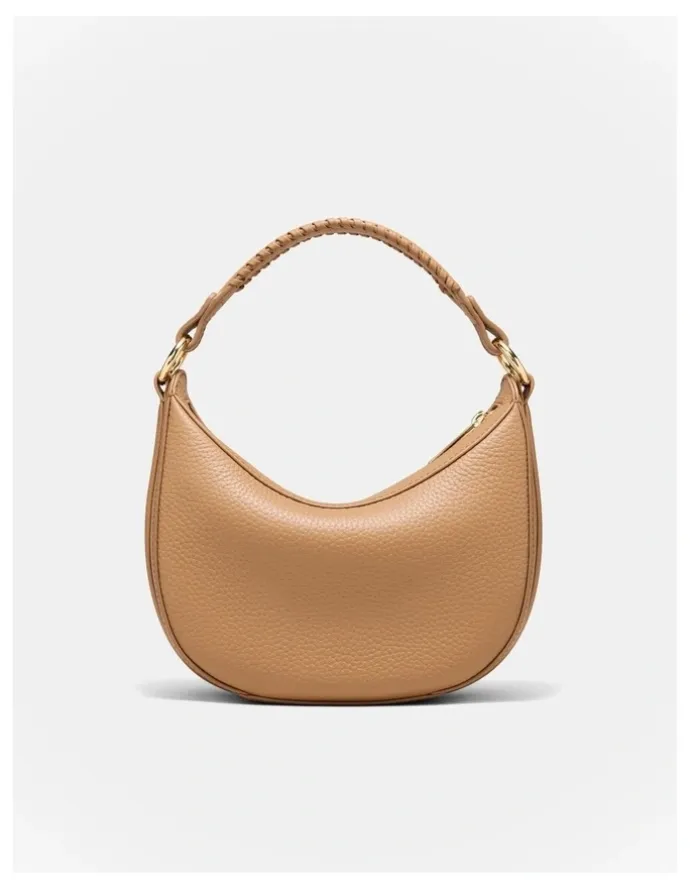 Mimco Luna Mini Crescent Bag in Caramel
