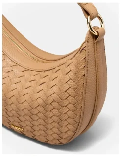 Mimco Luna Mini Crescent Bag in Caramel
