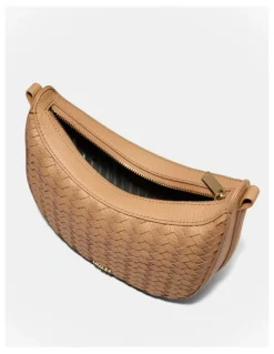 Mimco Luna Mini Crescent Bag in Caramel