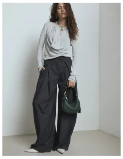 Mimco Luna Mini Crescent Bag in Thyme