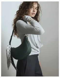 Mimco Luna Mini Crescent Bag in Thyme