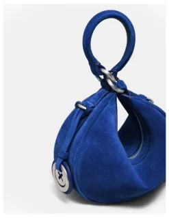 Mimco Luna Mini Crescent Bag in Cobalt