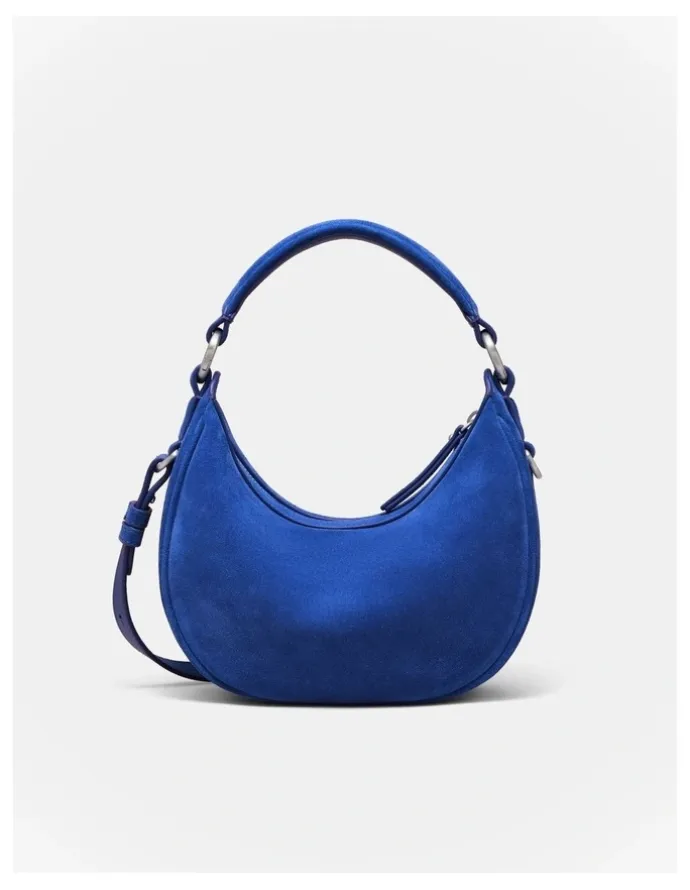 Mimco Luna Mini Crescent Bag in Cobalt