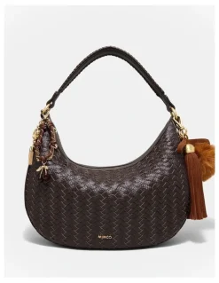 Mimco Luxe Tassel Bag Charm in Toffee