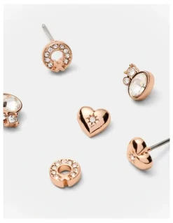 Mimco Mim Classics Earrings Pack in Rose Gold