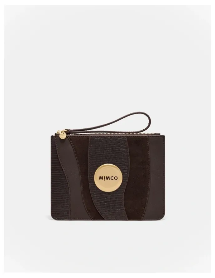 Mimco Mim Pouch in Bitter Chocolate