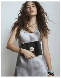 Mimco Mim Pouch in Black Brushed Lg