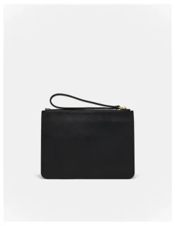 Mimco Mim Pouch in Black Brushed Lg