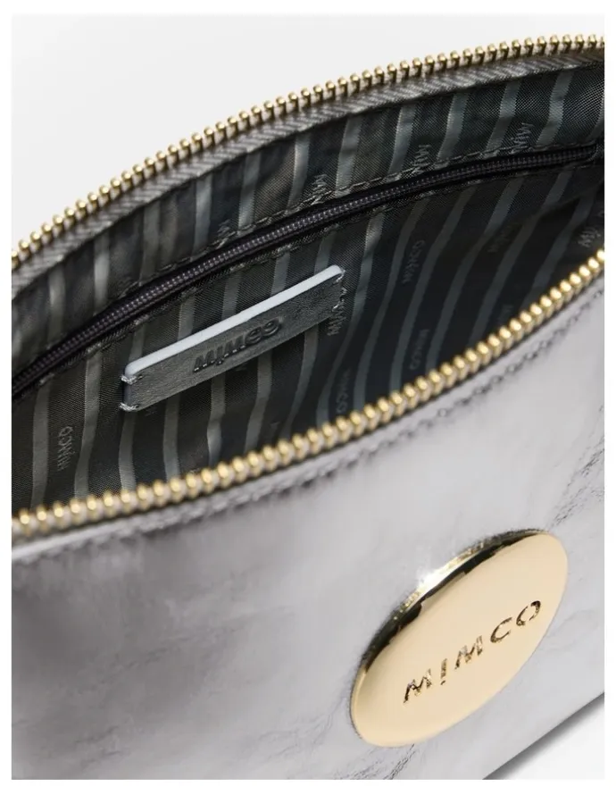 Mimco Mim Pouch Shoulder Bag in Silver