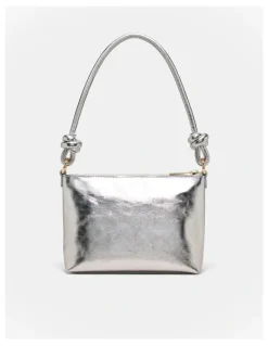 Mimco Mim Pouch Shoulder Bag in Silver