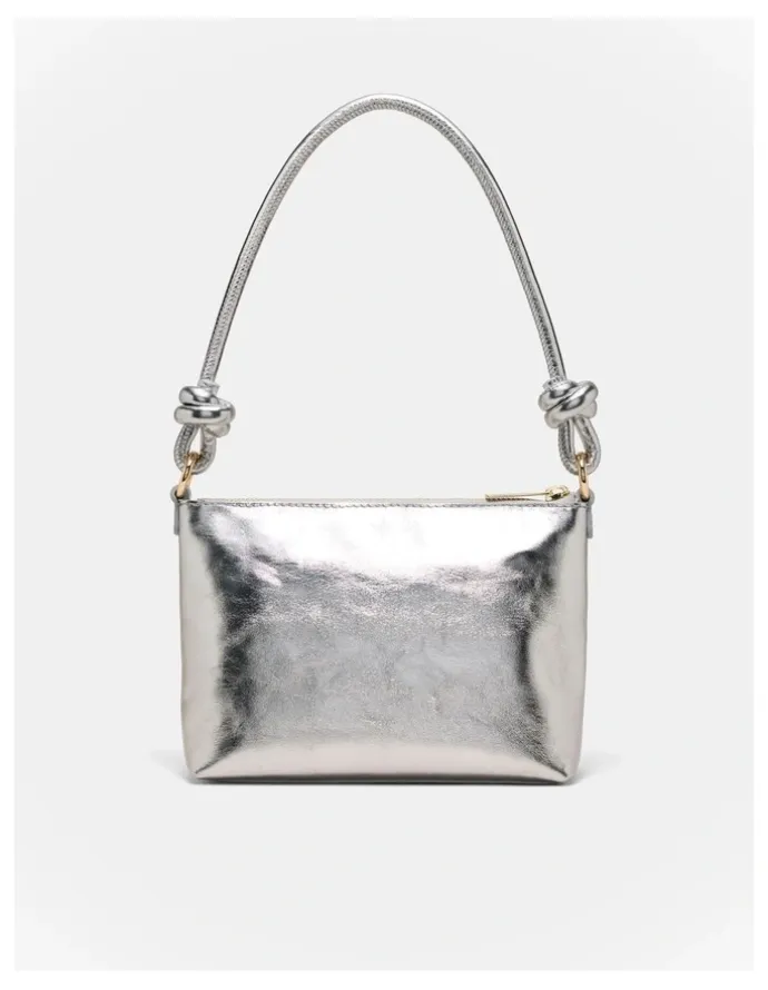 Mimco Mim Pouch Shoulder Bag in Silver