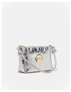 Mimco Mim Pouch Shoulder Bag in Silver