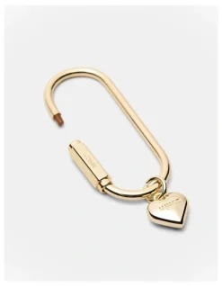 Mimco Mimco Carabiner Keyring in Light Gold