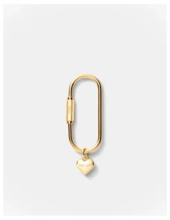 Mimco Mimco Carabiner Keyring in Light Gold
