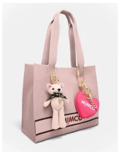 Mimco Mimco Carabiner Keyring in Light Gold