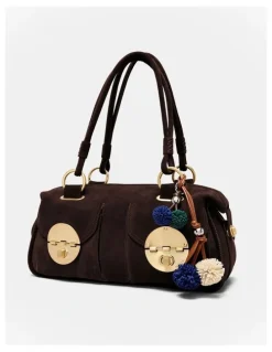Mimco Mini Pom Pom Charm in Cobalt