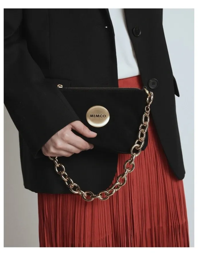 Mimco Missing Link Bag Nck in Gold