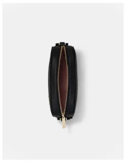 Mimco Northcote Camera Crossbody Bag in Black Light Gold