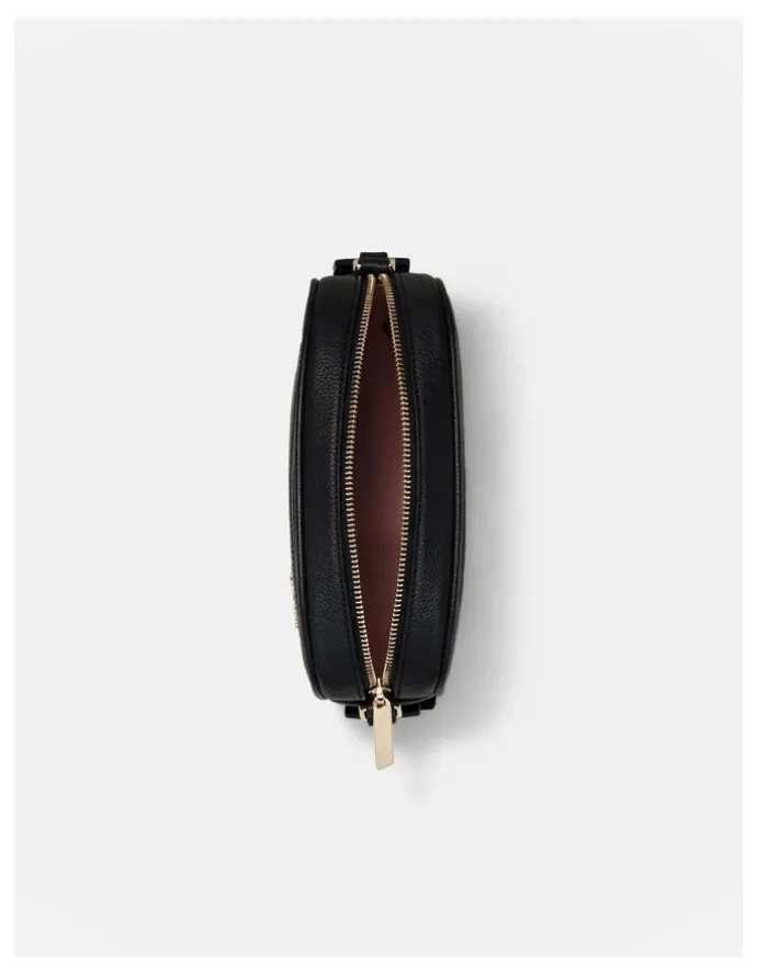 Mimco Northcote Camera Crossbody Bag in Black Light Gold