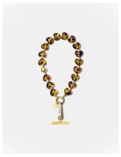 Mimco Ocelot Phone Wrist Strap in Tort