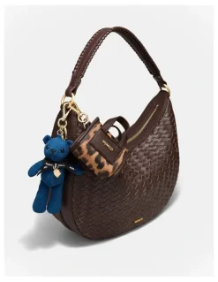 Mimco Patch Mini Bag Charm in Leopard