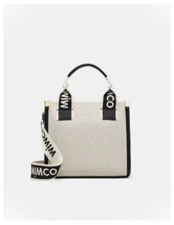 Mimco Patch Mini Tote Bag in Black Natural
