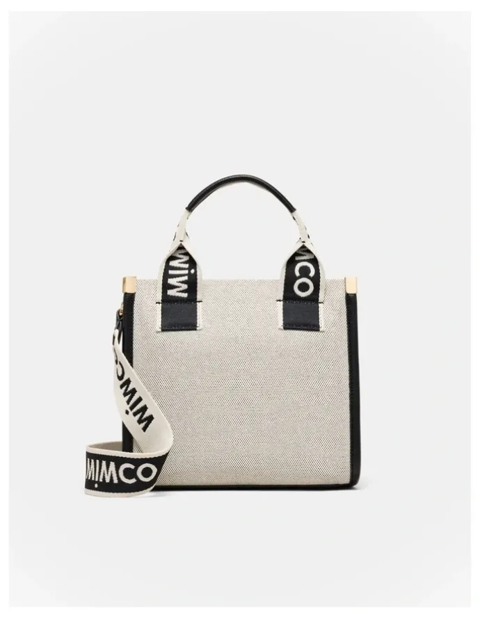 Mimco Patch Mini Tote Bag in Black Natural