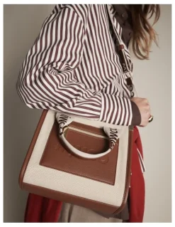 Mimco Patch Mini Tote Bag in Walnut