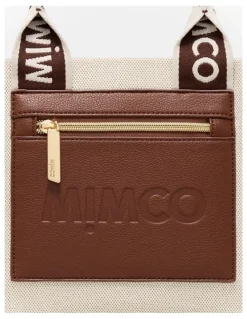 Mimco Patch Mini Tote Bag in Walnut