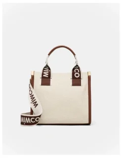 Mimco Patch Mini Tote Bag in Walnut