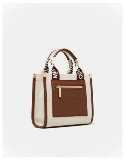Mimco Patch Mini Tote Bag in Walnut