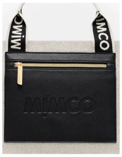 Mimco Patch Tote Bag in Black Natural