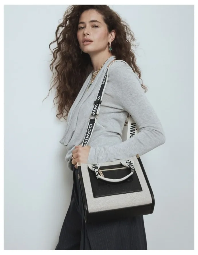 Mimco Patch Tote Bag in Black Natural