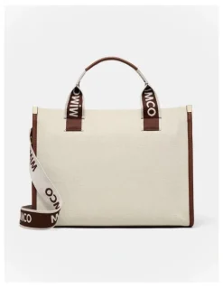 Mimco Patch Tote Bag in Walnut