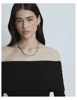 Mimco Promenade Necklace in Silver