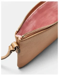 Mimco Rhiannon Pouch Crossbody Bag in Caramel