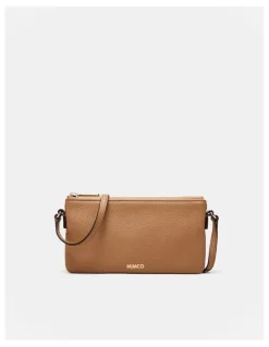 Mimco Rhiannon Pouch Crossbody Bag in Caramel