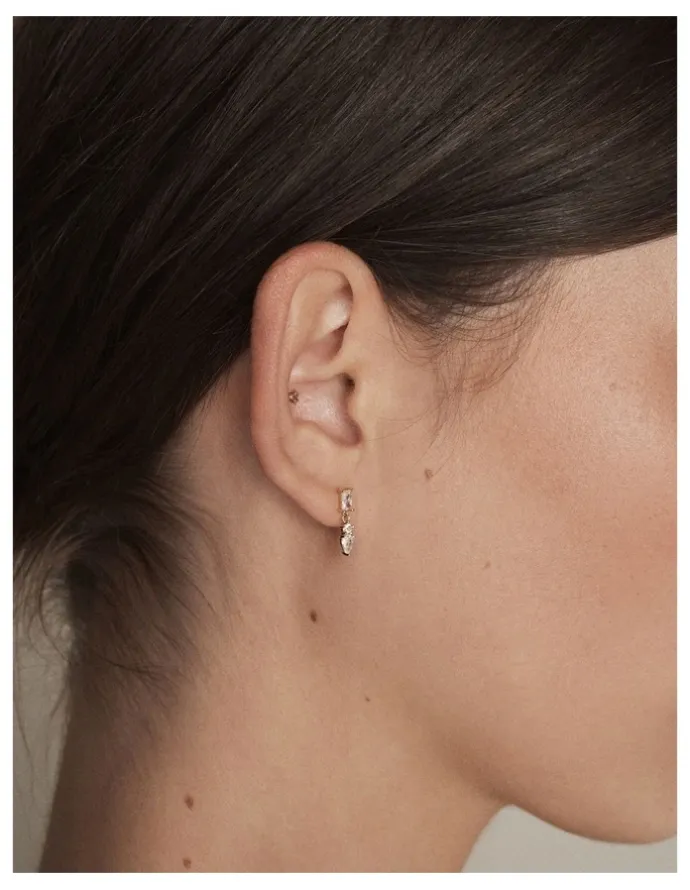 Mimco Shadow Drop Earrings in Gold